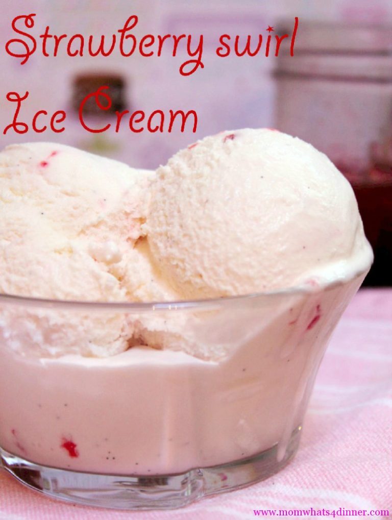Strawberry Swirl Ice Cream | When Feta Met Olive