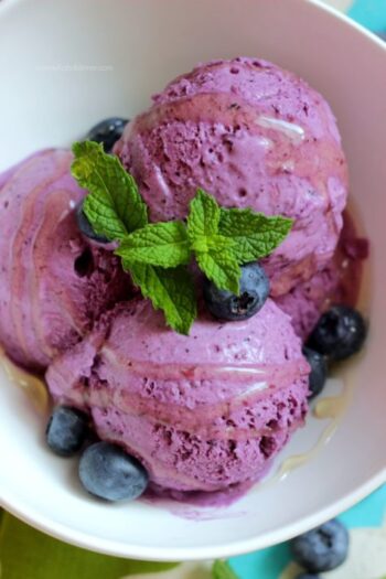 Blueberry Ricotta Ice Cream | When Feta Met Olive