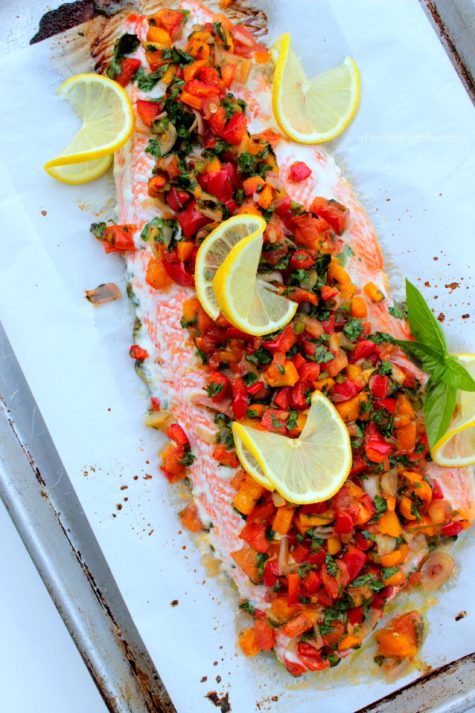 Baked Mediterranean Salmon