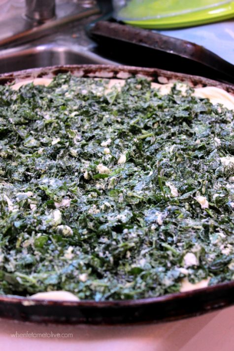 Spinach Filling for Lakror