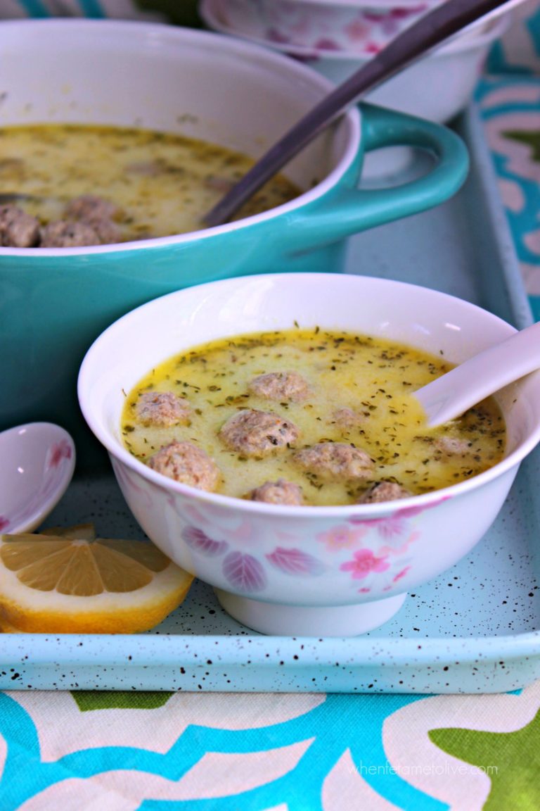 Terbiyeli Kofte Corbasi- Meatball Soup | When Feta Met Olive